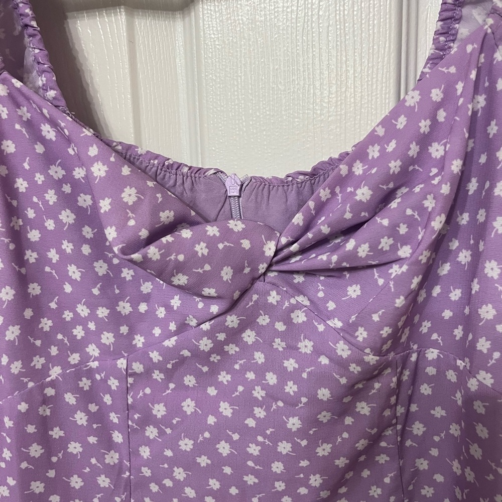 Princess‎ Polly FREYAH MINI DRESS PURPLE floral print size 4 - Picture 7 of 9